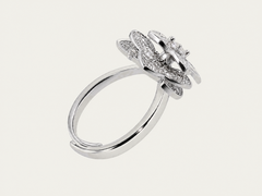 Spinning Stress Relief Camellia Lucky Ring