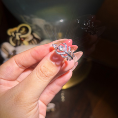 Spider Vine Leaf Promise Silver Ring｜FaeAtelier