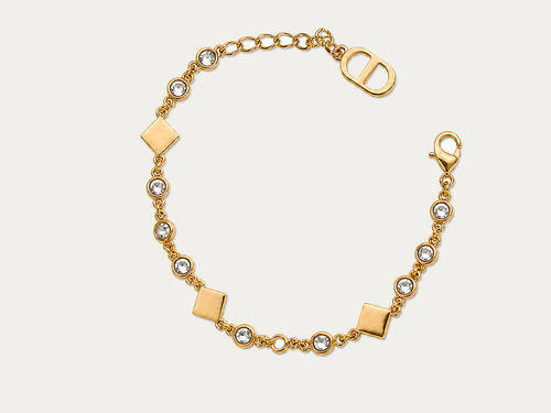 Crystal Station Charm Bracelet