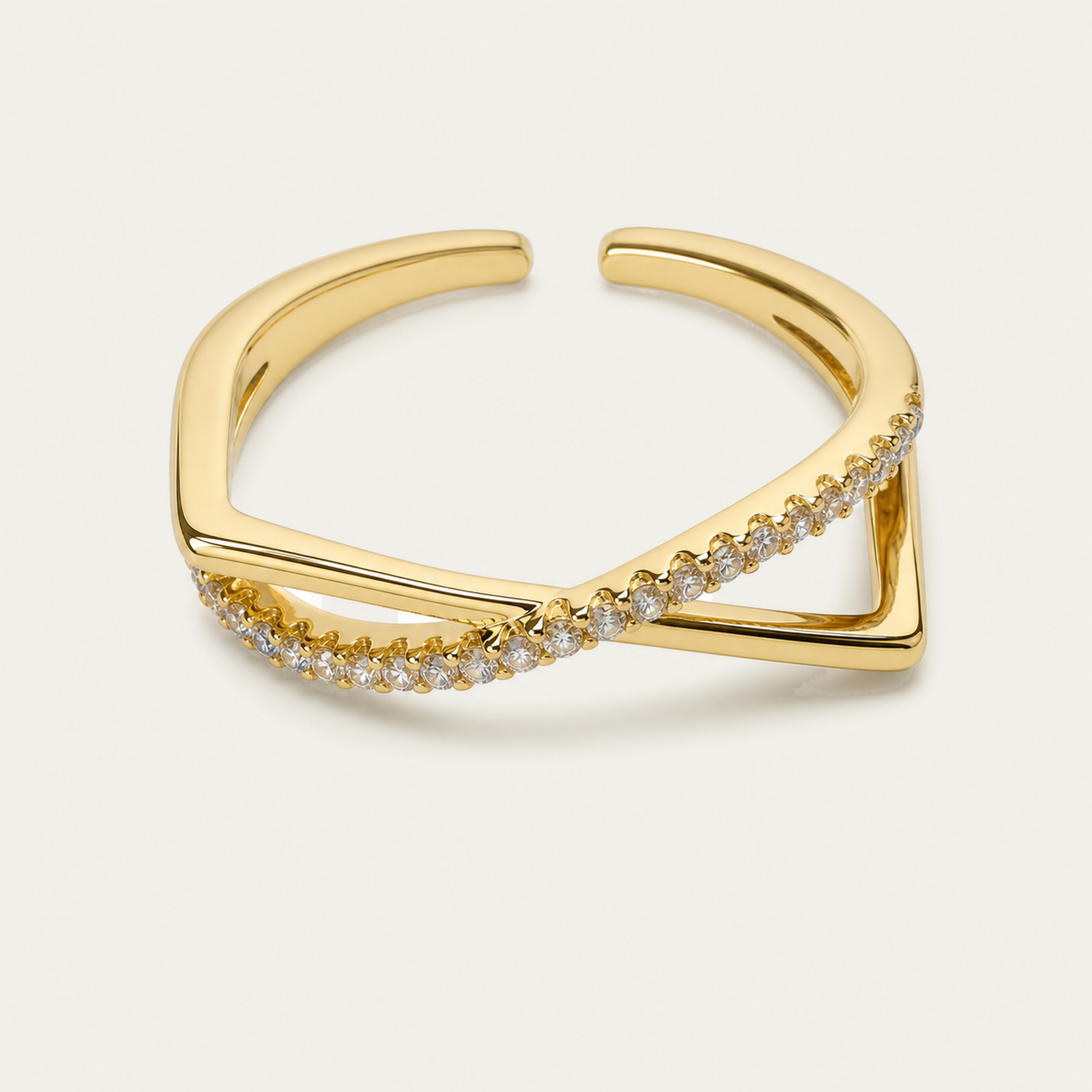 Radiant Crossover Open Ring